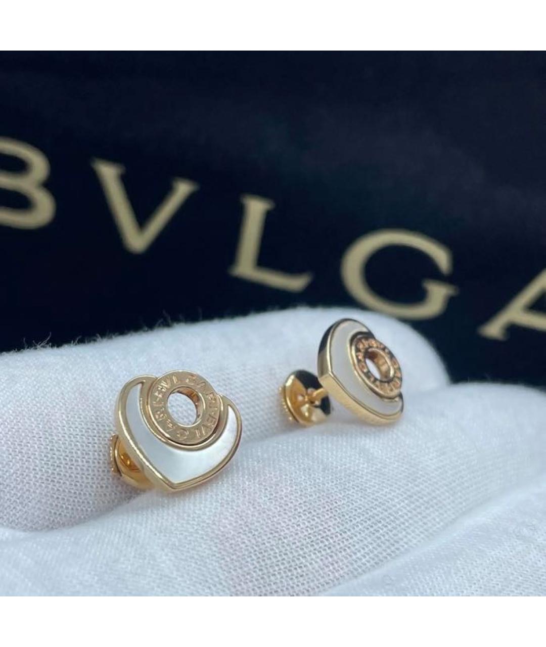 BVLGARI Золотые серьги из розового золота, фото 4