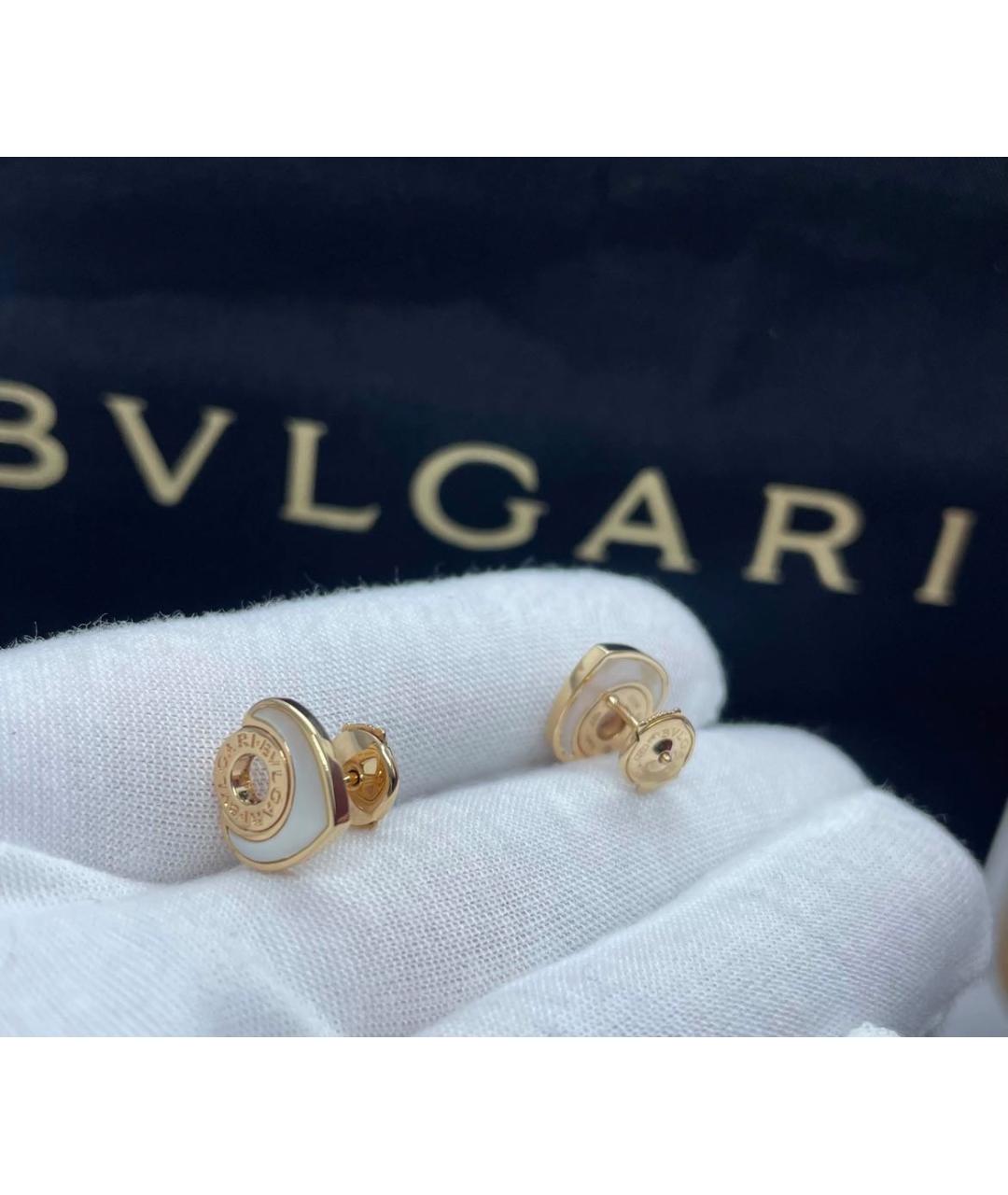 BVLGARI Золотые серьги из розового золота, фото 7