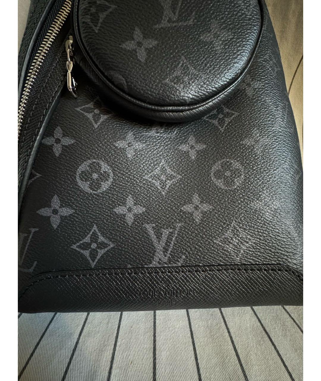 LOUIS VUITTON Черная сумка на плечо, фото 7