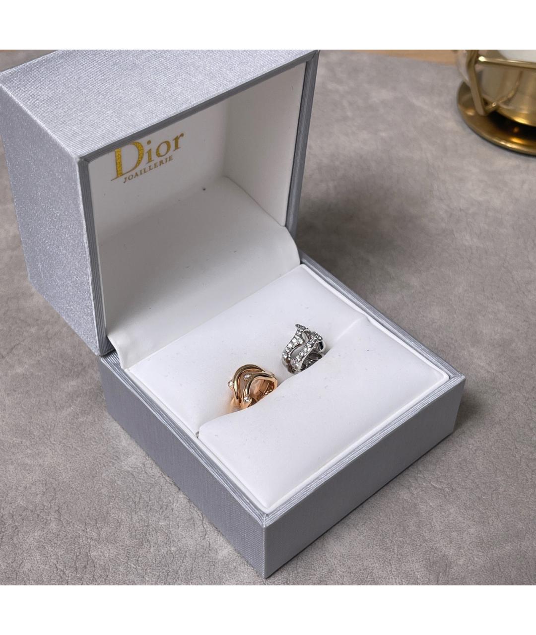 CHRISTIAN DIOR Золотые серьги из белого золота, фото 2