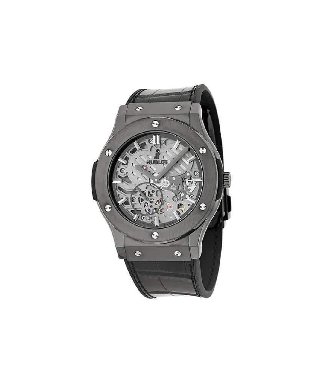 HUBLOT Черные керамические часы, фото 6