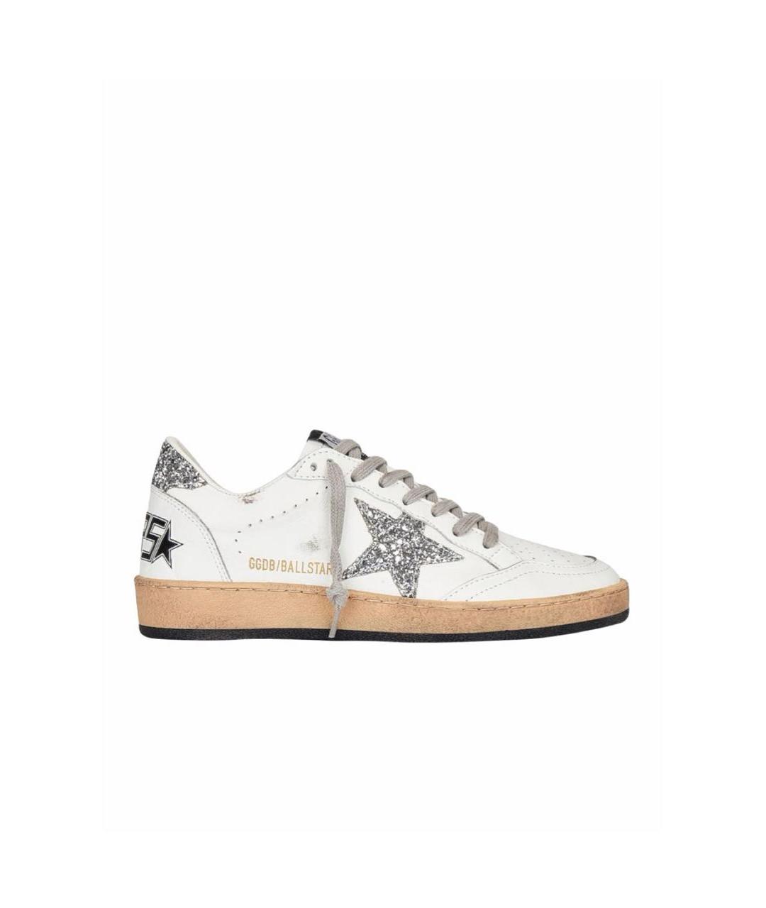 GOLDEN GOOSE DELUXE BRAND Белые кожаные кеды, фото 1