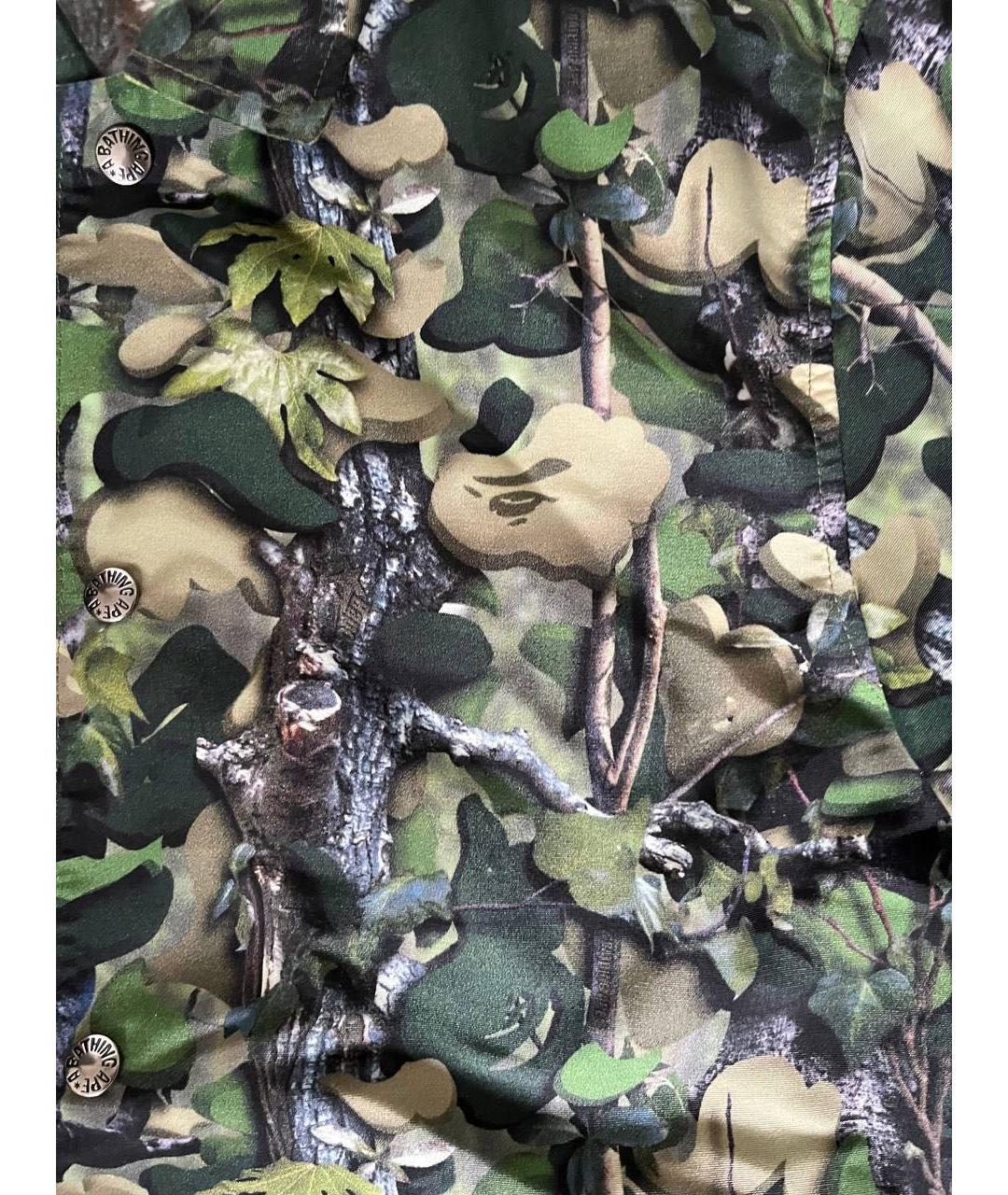 A BATHING APE Зеленая куртка, фото 4