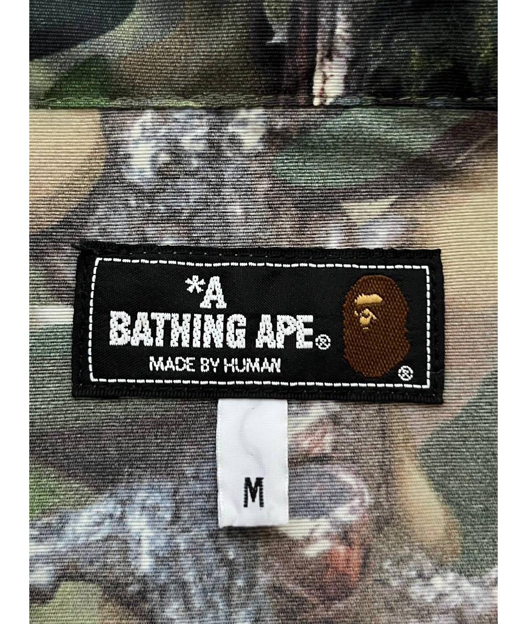 A BATHING APE Зеленая куртка, фото 5