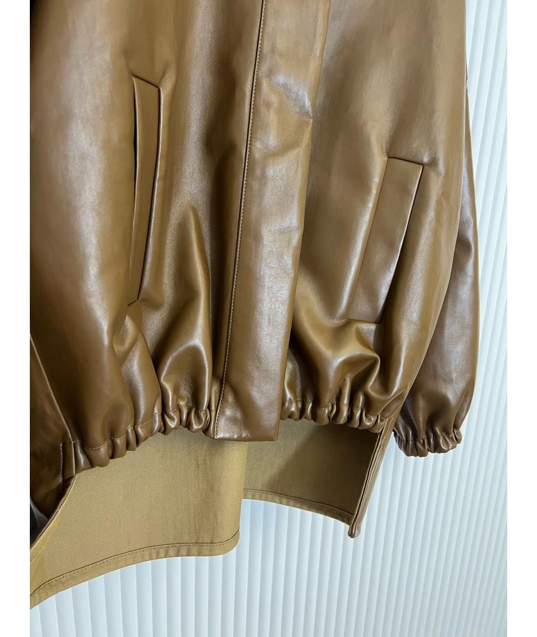 MAX MARA Коричневая кожаная куртка, фото 6