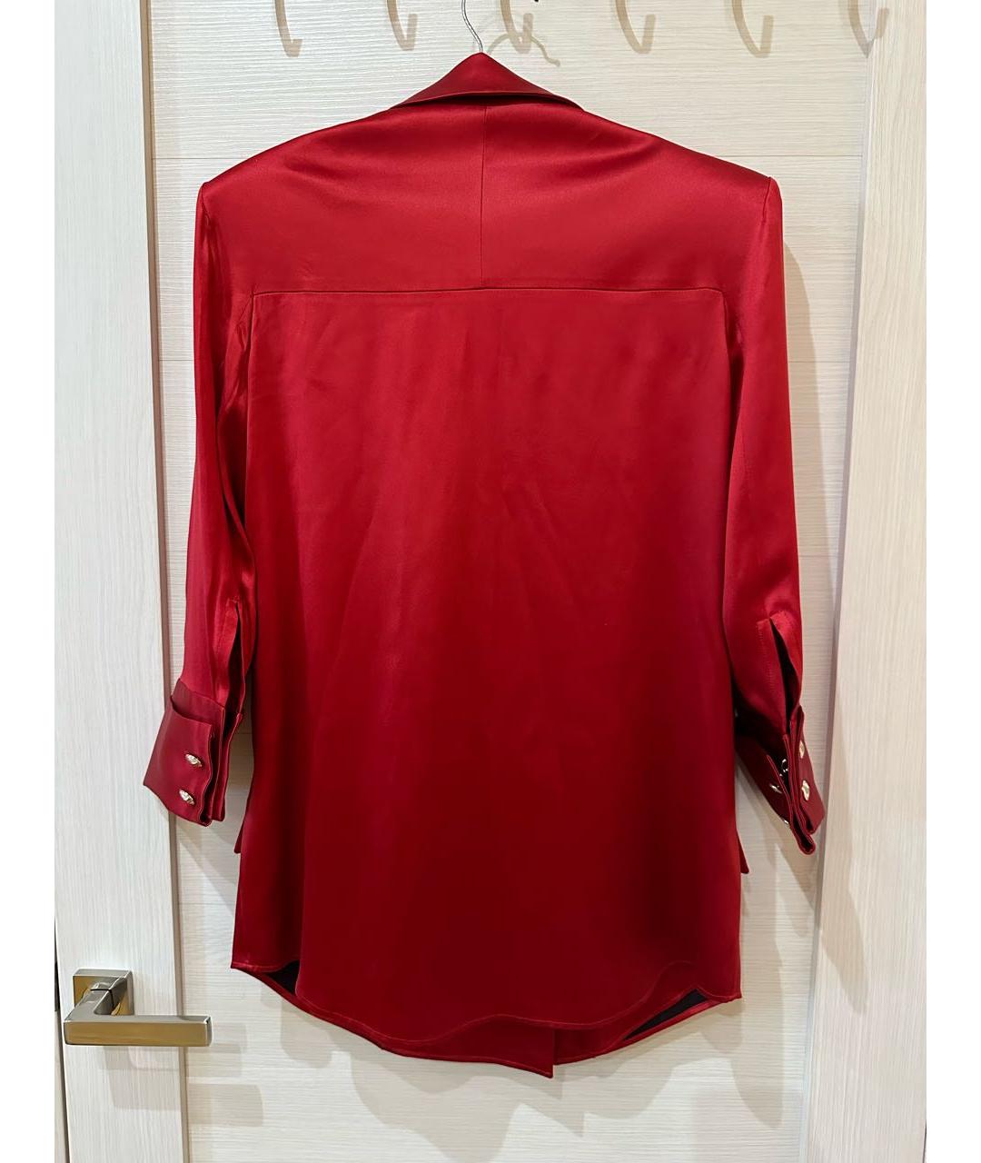 BALMAIN Красный шелковый жакет/пиджак, фото 2