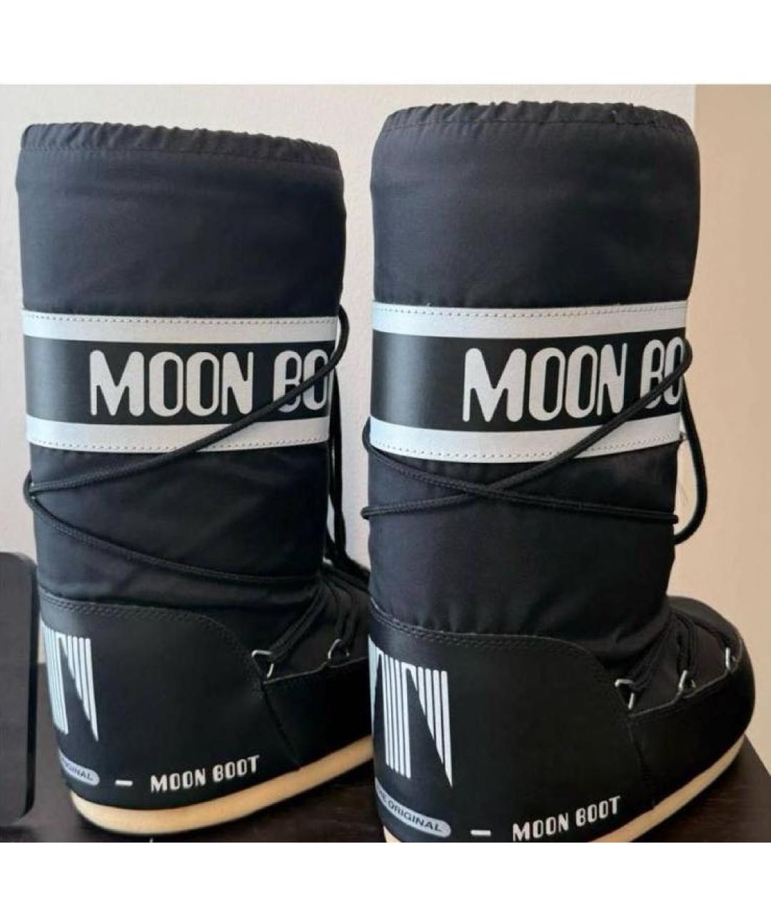 MOON BOOT Темно-синие высокие ботинки, фото 3