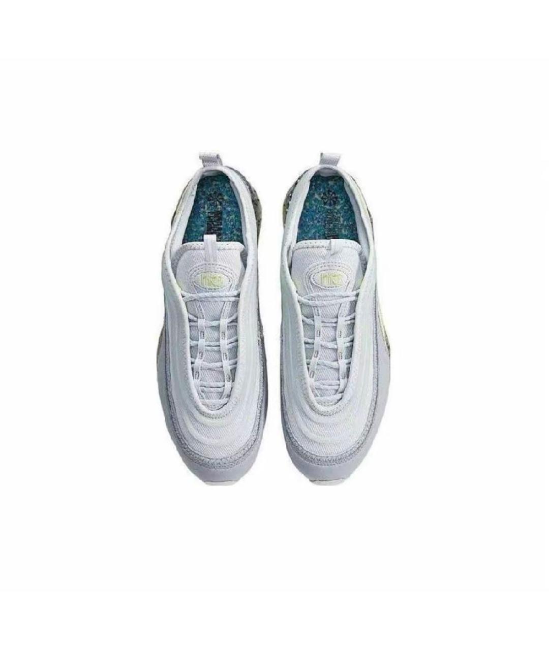 NIKE Серые синтетические низкие кроссовки / кеды, фото 3