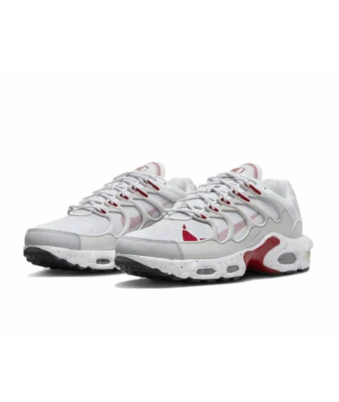 NIKE Серые синтетические низкие кроссовки / кеды, фото 2