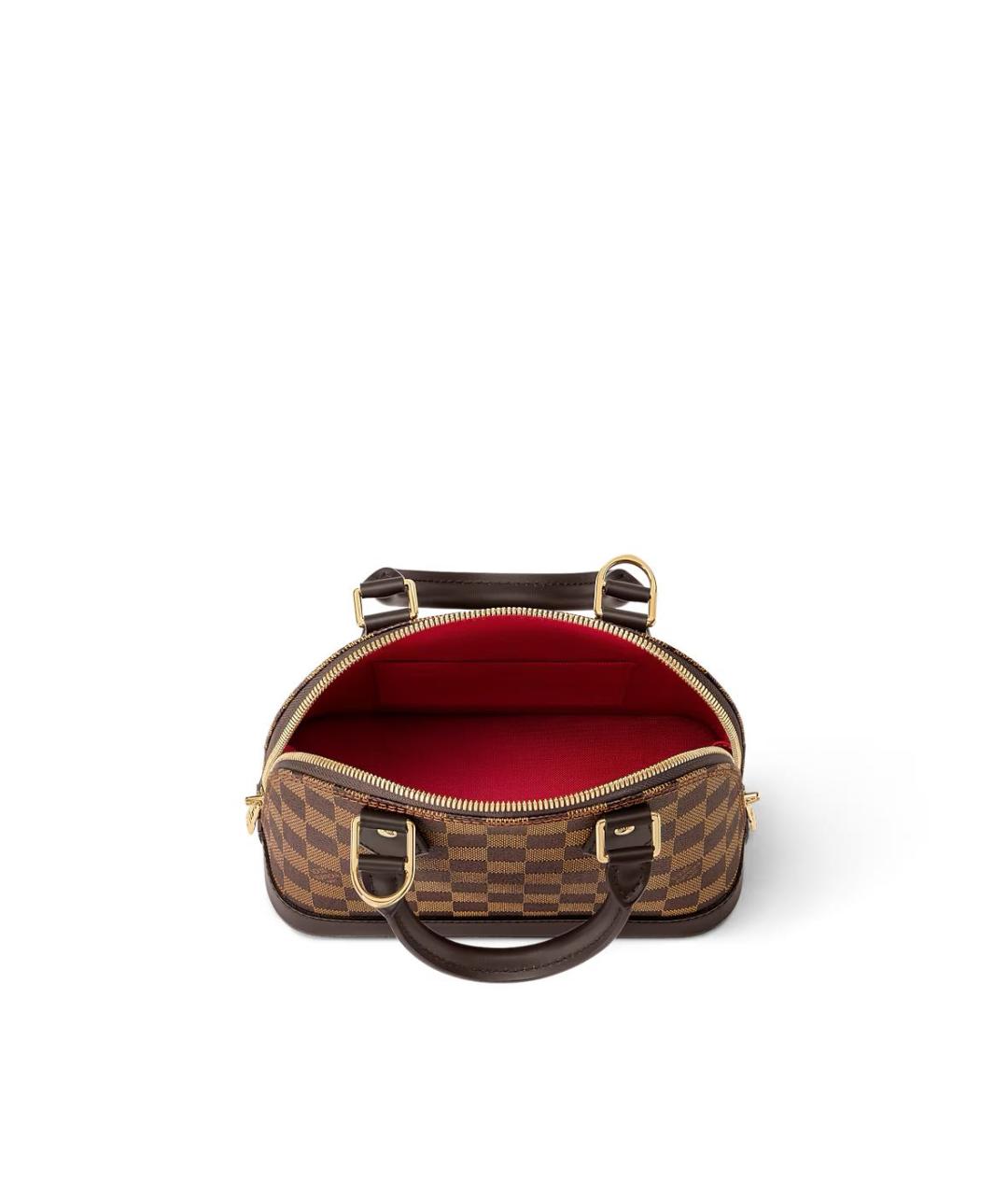 LOUIS VUITTON Коричневая сумка с короткими ручками, фото 3