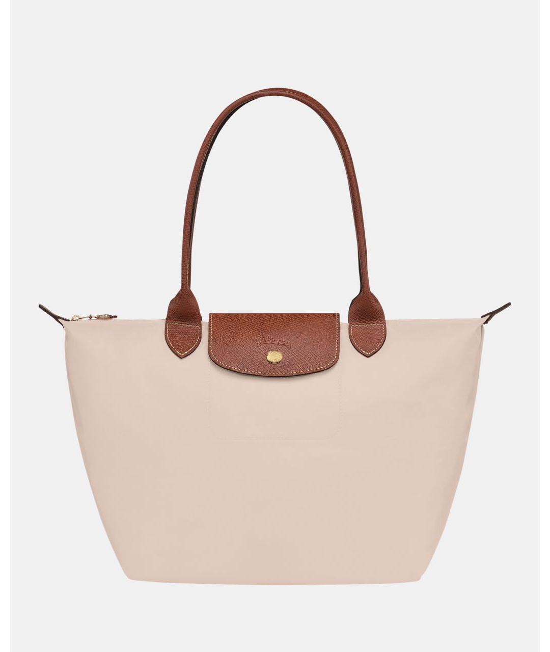 LONGCHAMP Бежевая синтетическая сумка тоут, фото 8