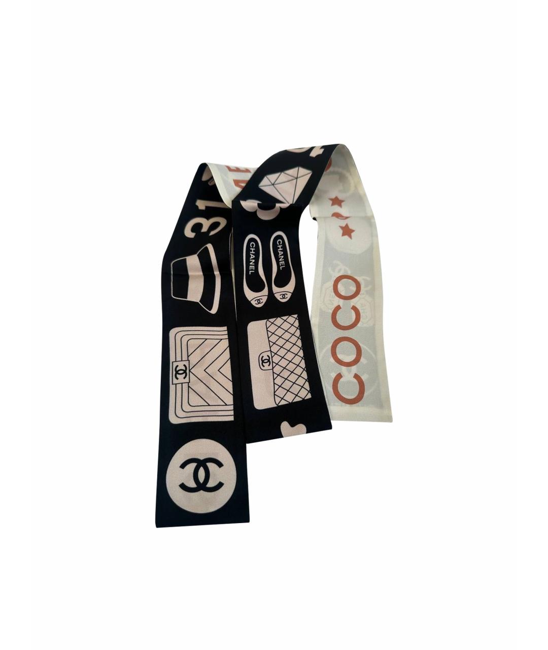 CHANEL Мульти шелковый платок, фото 1