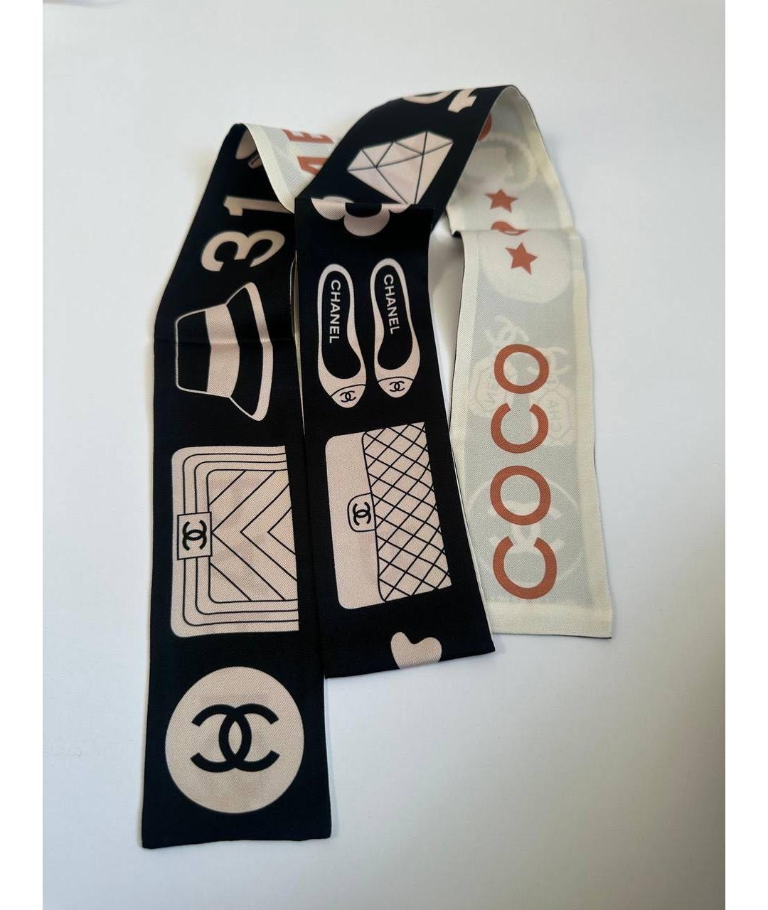 CHANEL Мульти шелковый платок, фото 5