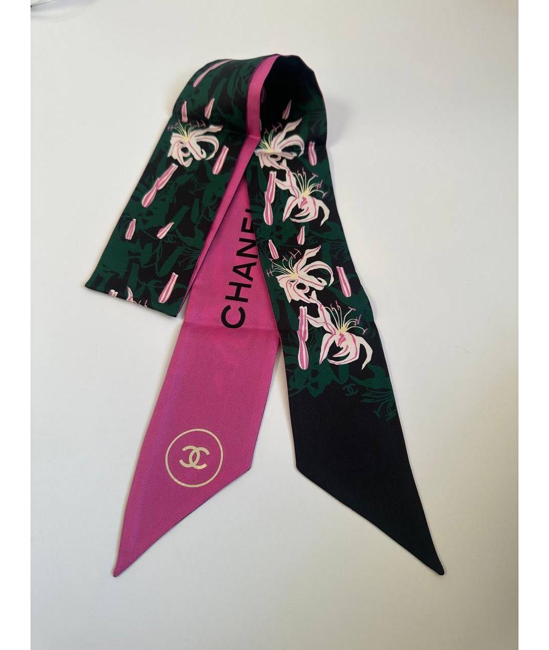 CHANEL Мульти шелковый платок, фото 7