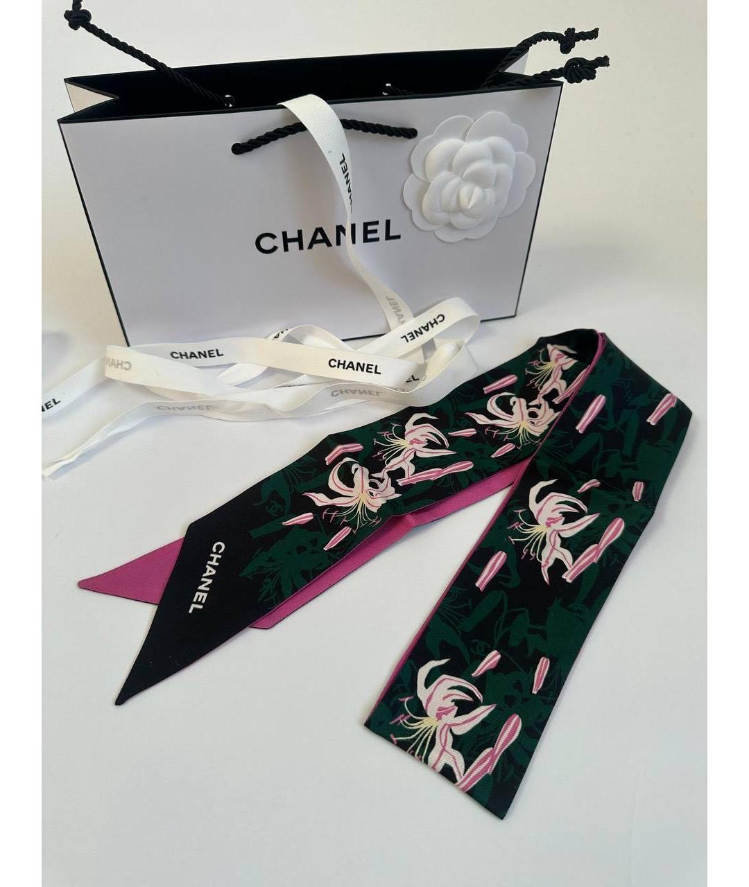 CHANEL Мульти шелковый платок, фото 6