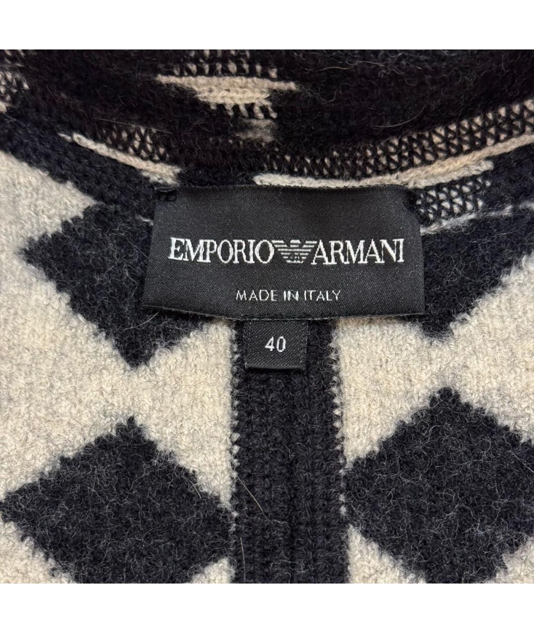 EMPORIO ARMANI Мульти шерстяное пальто, фото 3