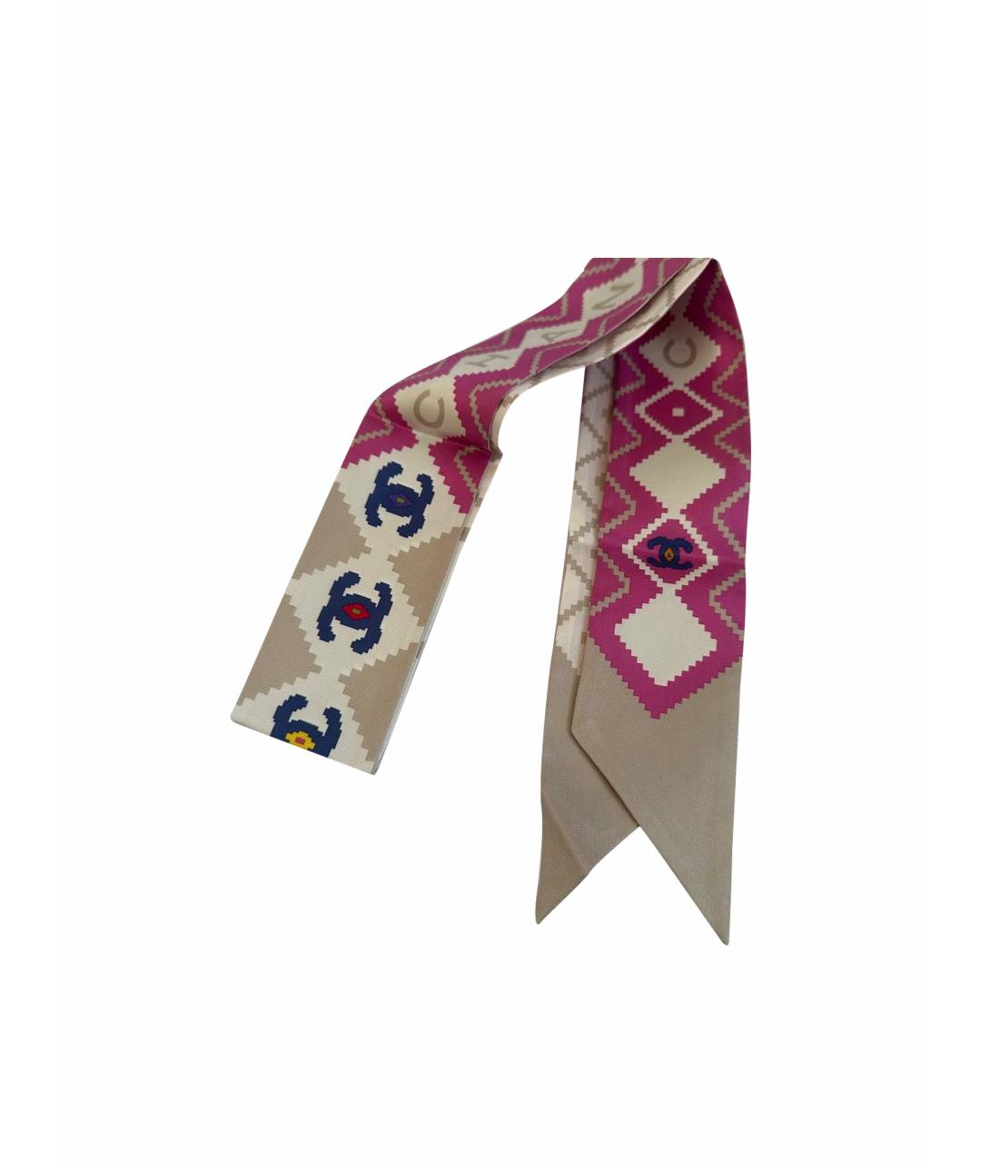 CHANEL Мульти шелковый платок, фото 1