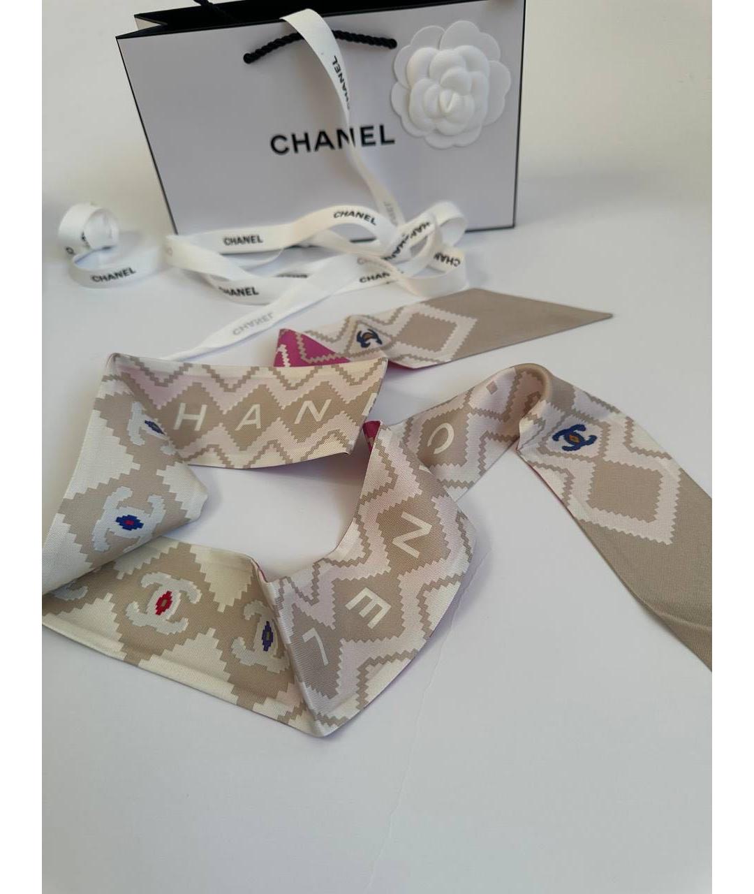 CHANEL Мульти шелковый платок, фото 4