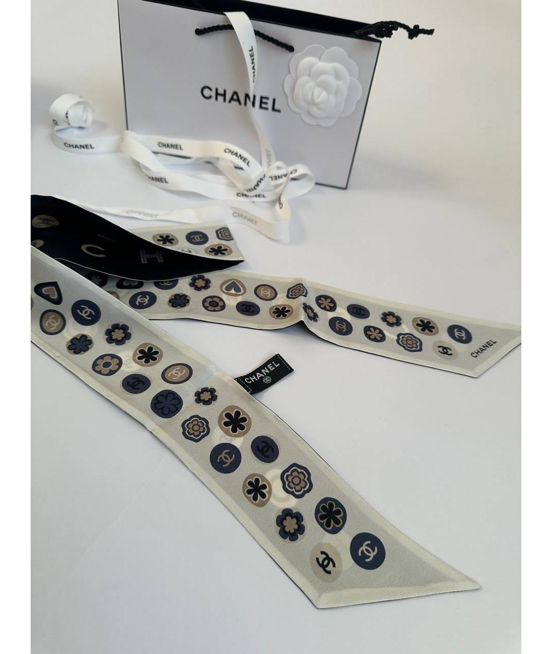 CHANEL Мульти шелковый платок, фото 4