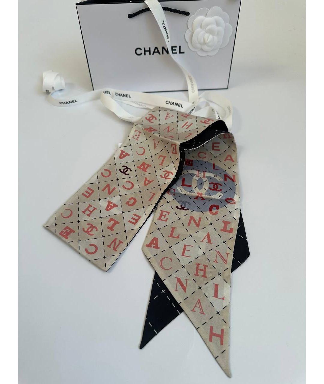 CHANEL Мульти шелковый платок, фото 7