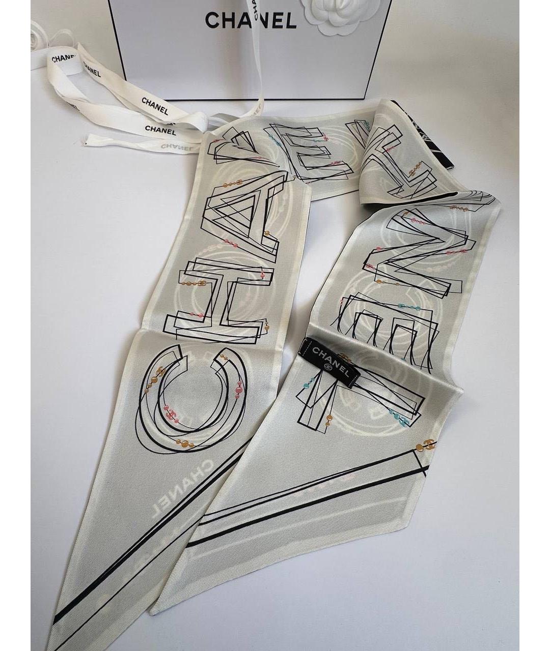 CHANEL Мульти шелковый платок, фото 3