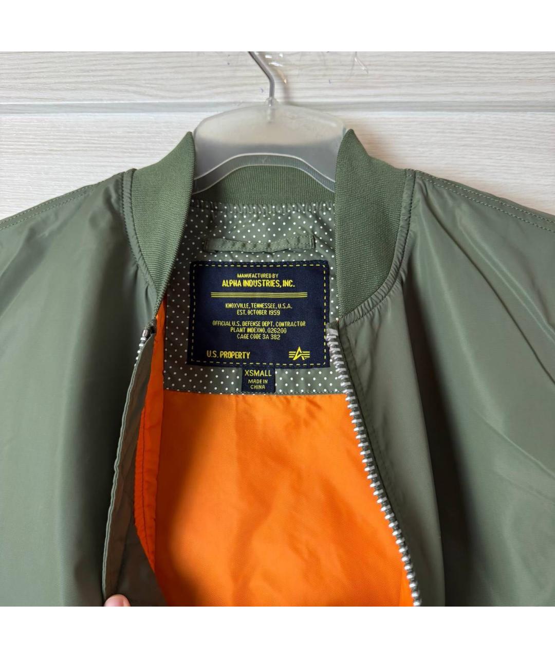 ALPHA INDUSTRIES Хаки куртка, фото 4