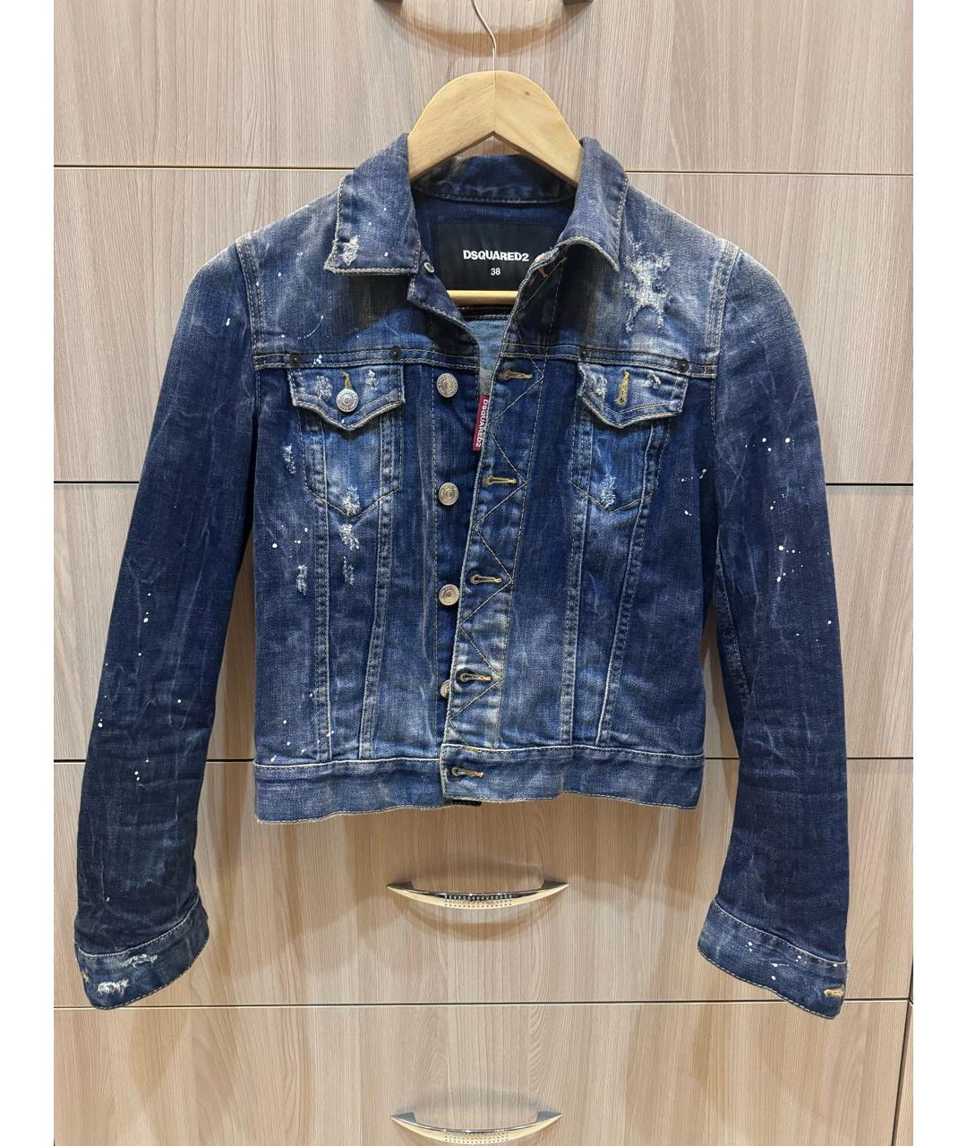 DSQUARED2 Синяя деним куртка, фото 5