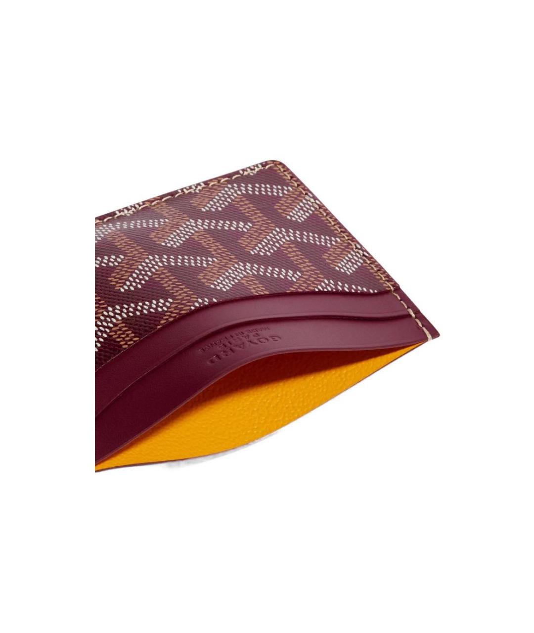 GOYARD Бордовый кардхолдер, фото 2