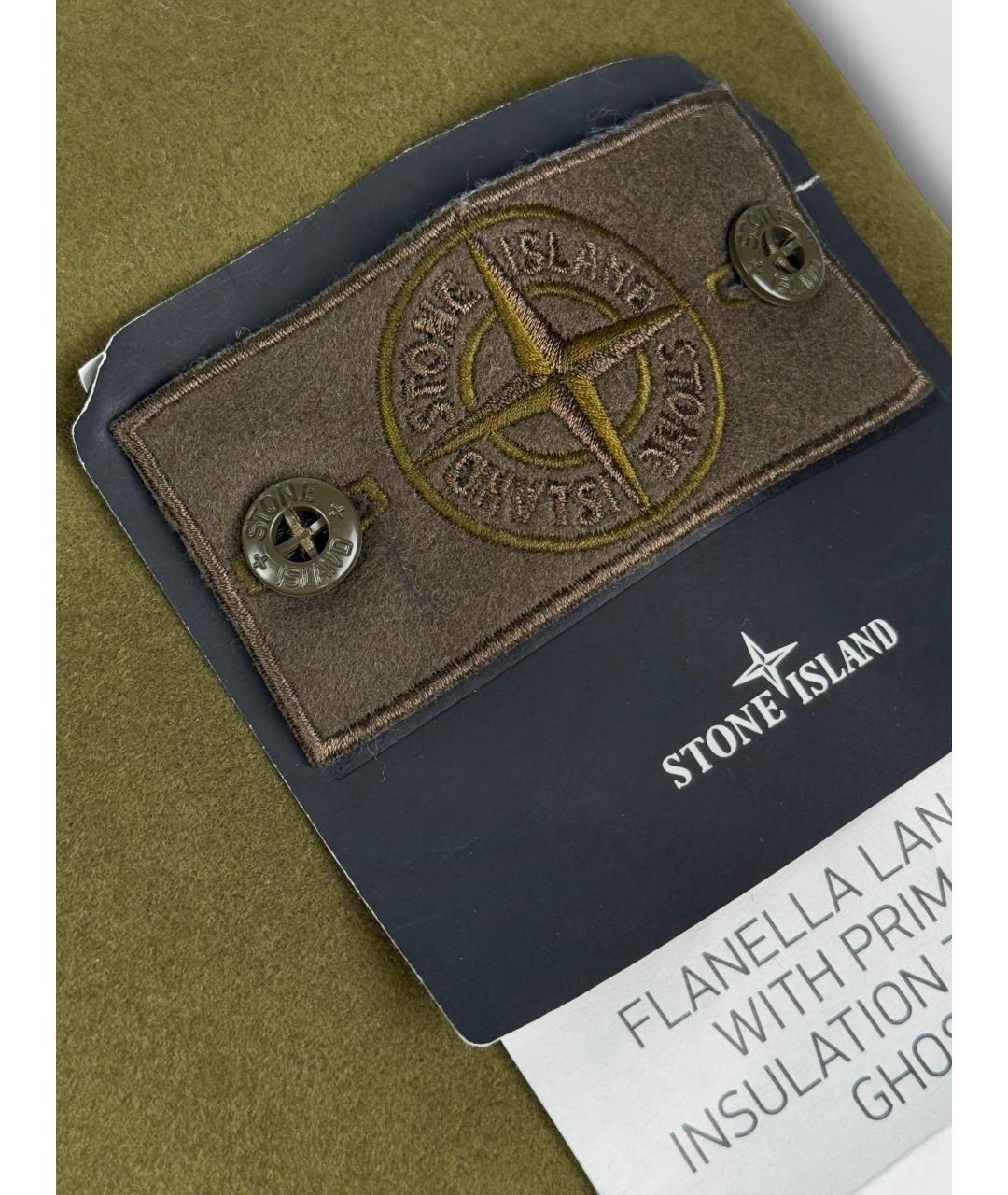 STONE ISLAND Зеленая шерстяная куртка, фото 5