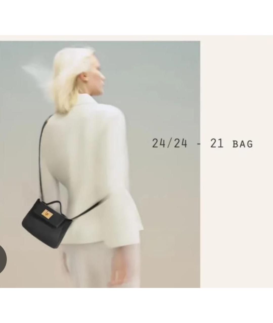 HERMES Серая кожаная сумка с короткими ручками, фото 7