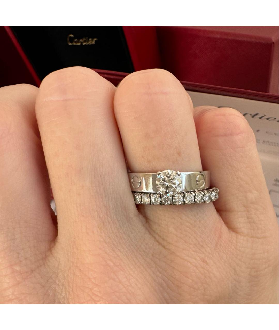 CARTIER Серебряное кольцо из белого золота, фото 8