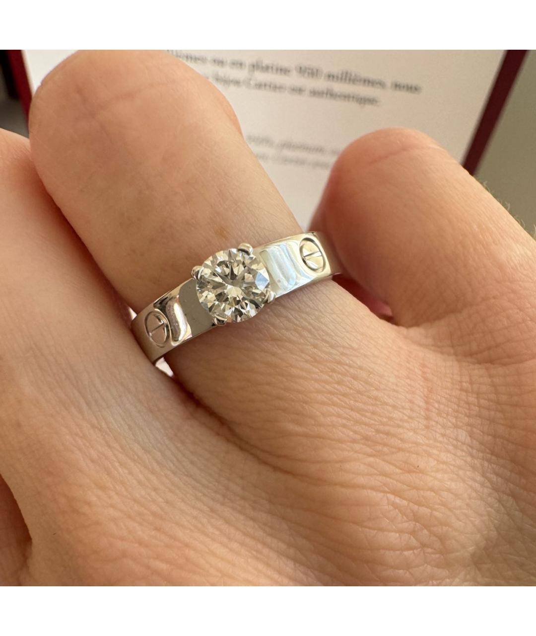 CARTIER Серебряное кольцо из белого золота, фото 5