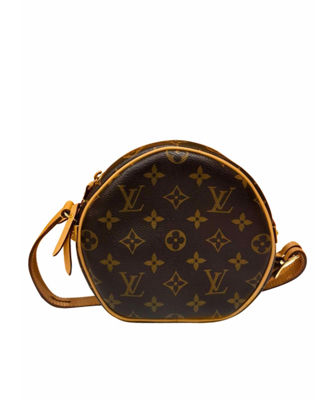 LOUIS VUITTON Коричневая кожаная сумка с короткими ручками, фото 1