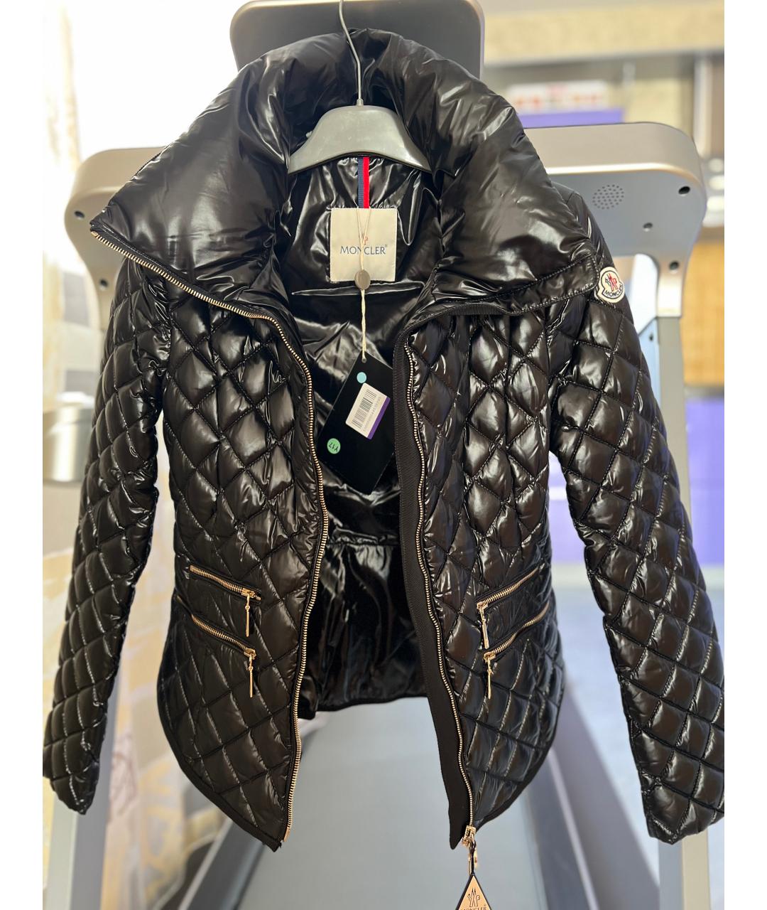 MONCLER Черная куртка, фото 2