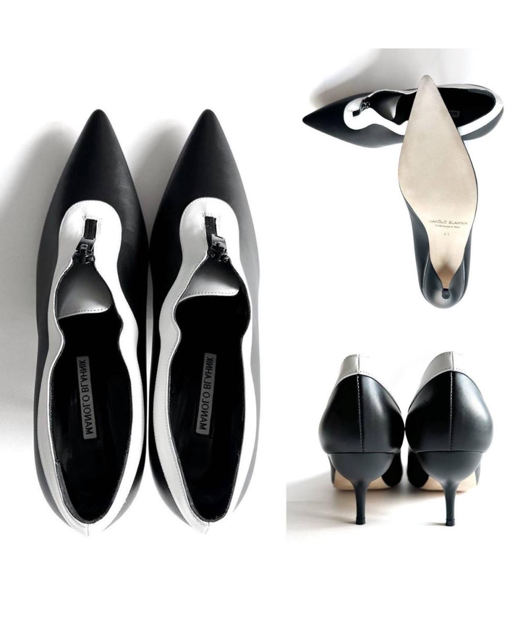 MANOLO BLAHNIK Мульти кожаные туфли, фото 4