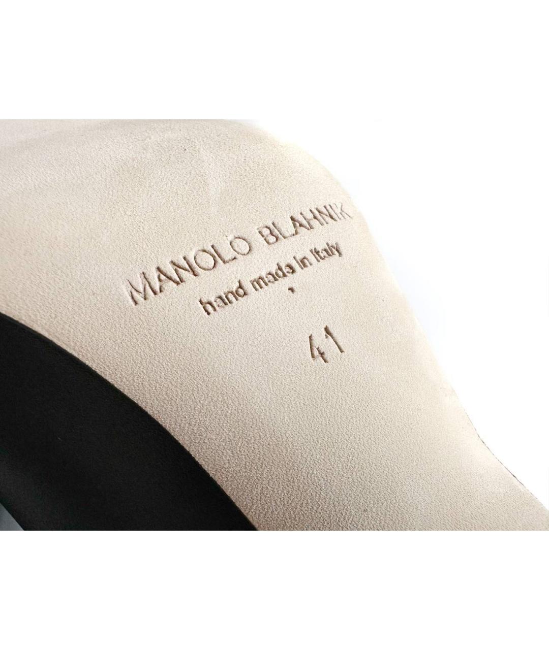 MANOLO BLAHNIK Мульти кожаные туфли, фото 3