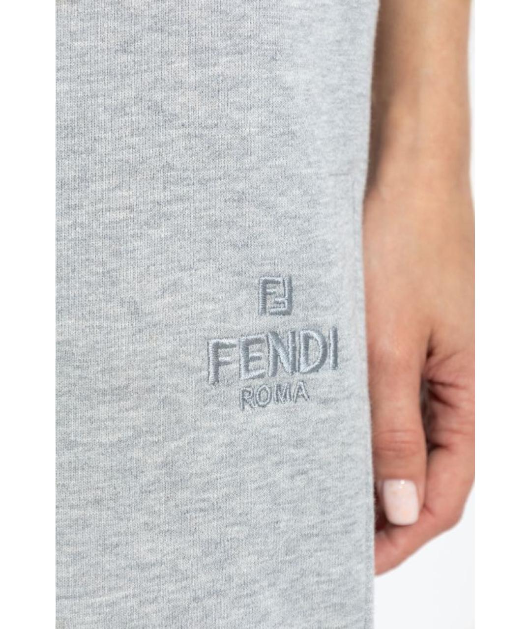 FENDI Серый хлопковый спортивные костюмы, фото 8