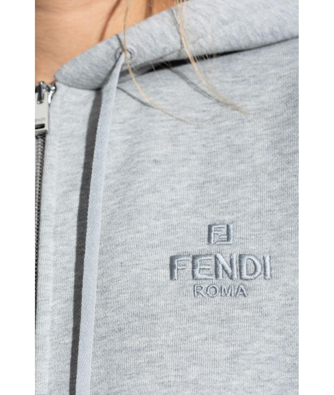 FENDI Серый хлопковый спортивные костюмы, фото 6