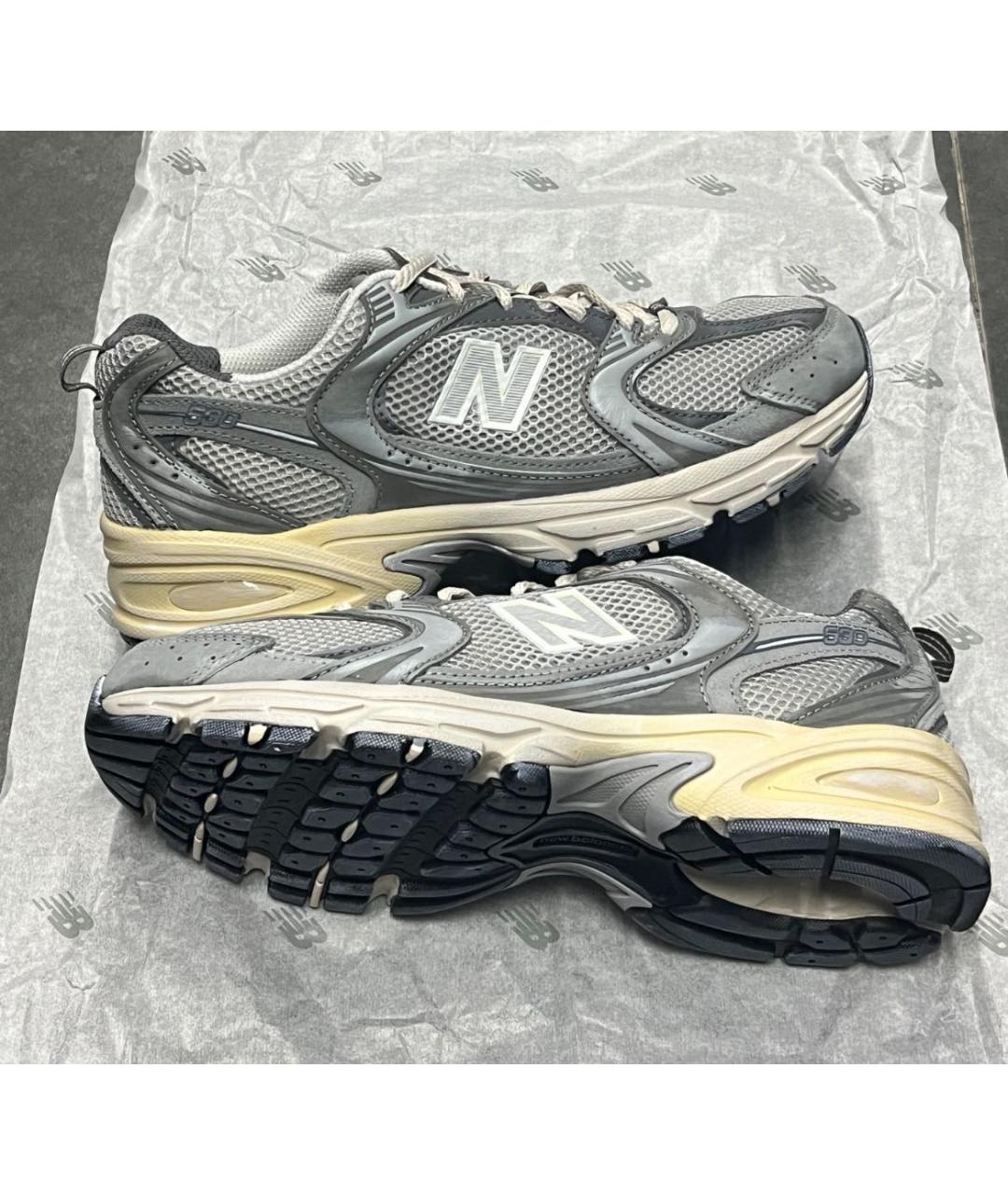NEW BALANCE Серые низкие кроссовки / кеды, фото 7