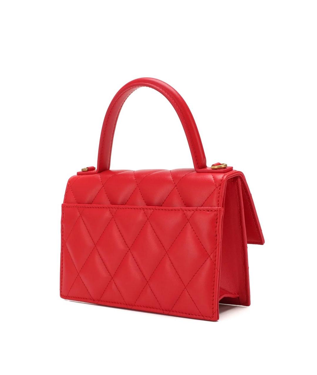 BALENCIAGA Красная кожаная сумка через плечо, фото 2