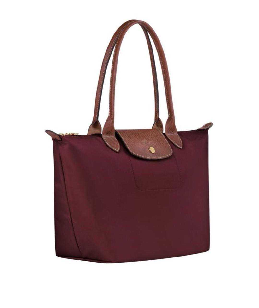 LONGCHAMP Бордовая сумка тоут, фото 3