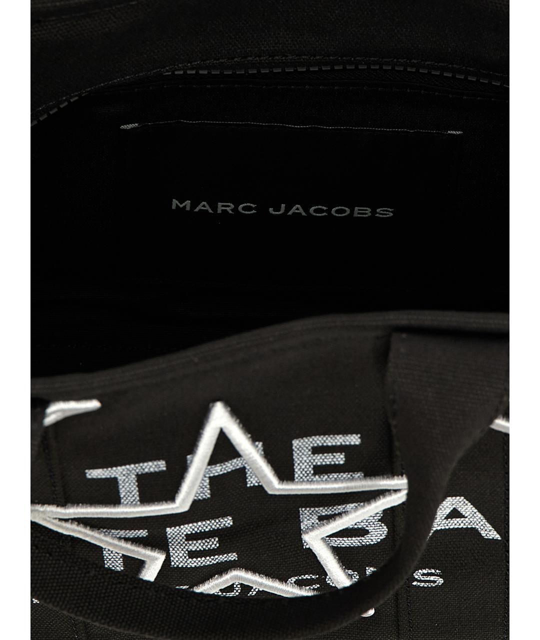 MARC JACOBS Черная хлопковая сумка тоут, фото 4
