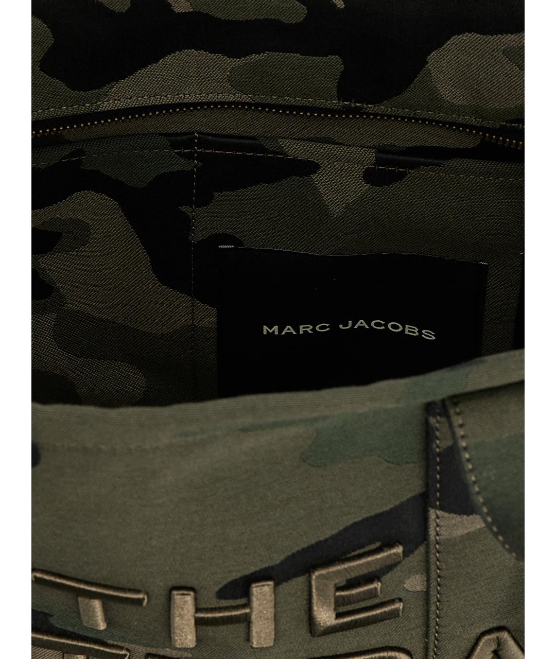 MARC JACOBS Зеленая хлопковая сумка тоут, фото 4