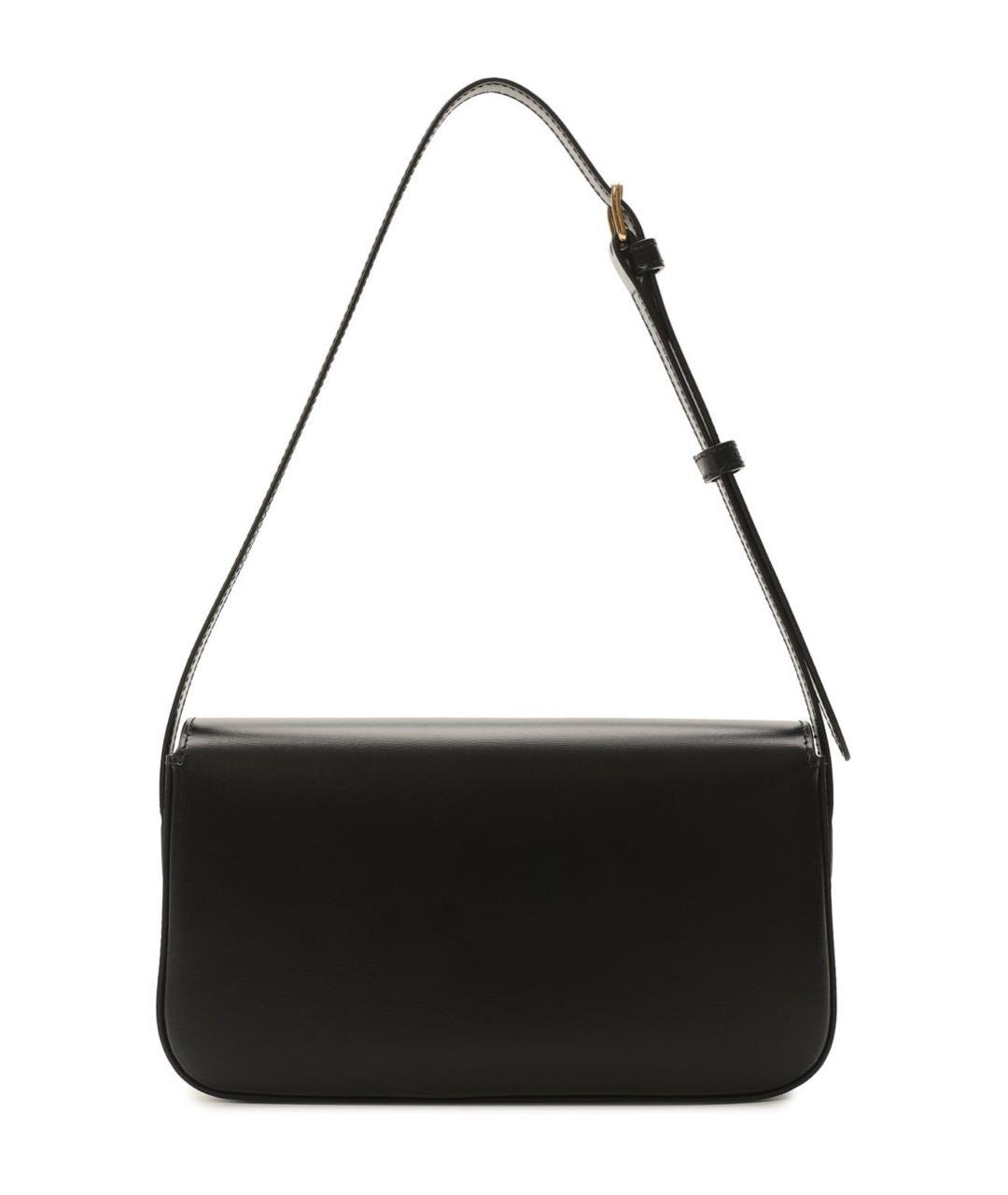 CELINE Черная кожаная сумка с короткими ручками, фото 2