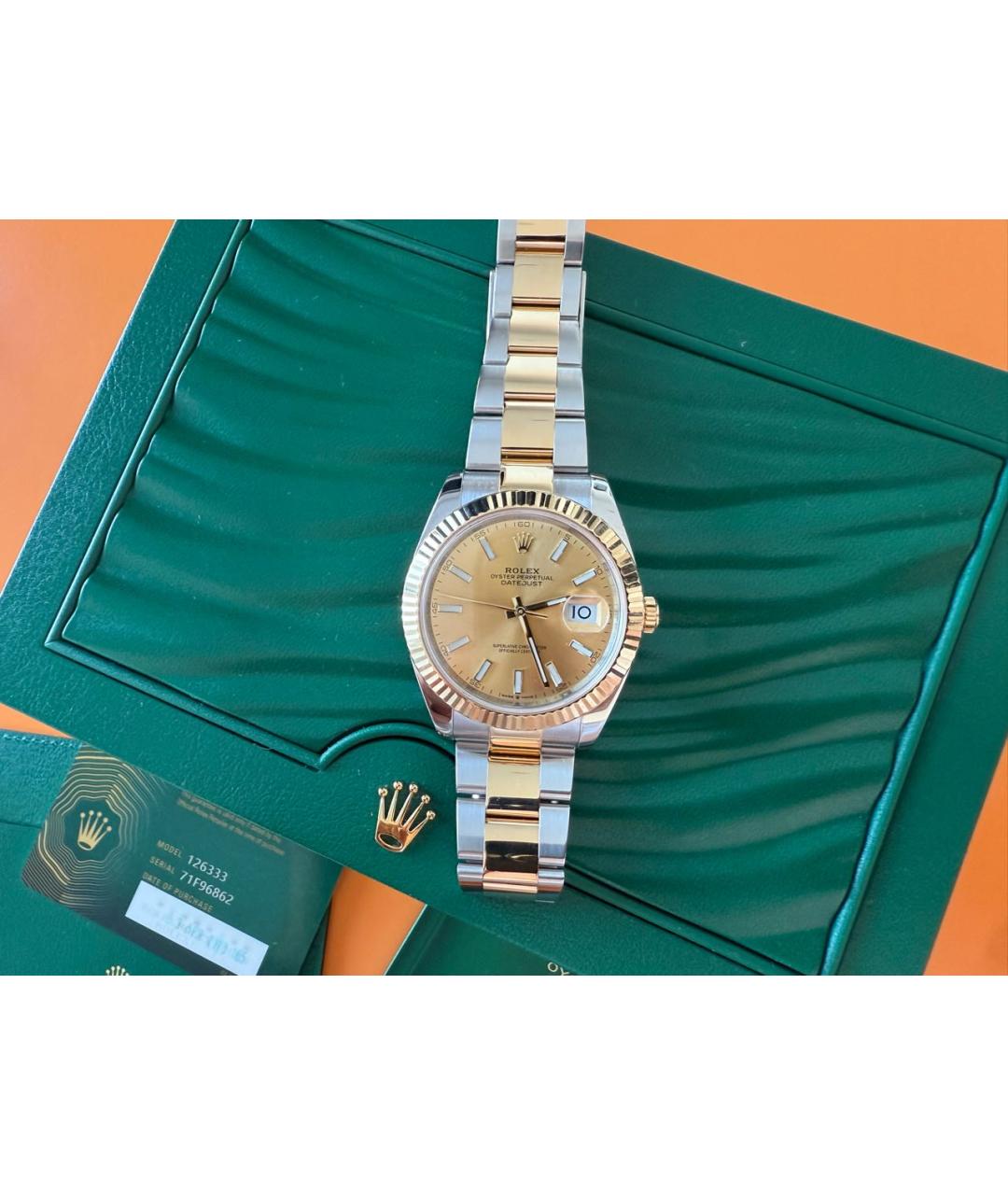 ROLEX Золотые часы, фото 2