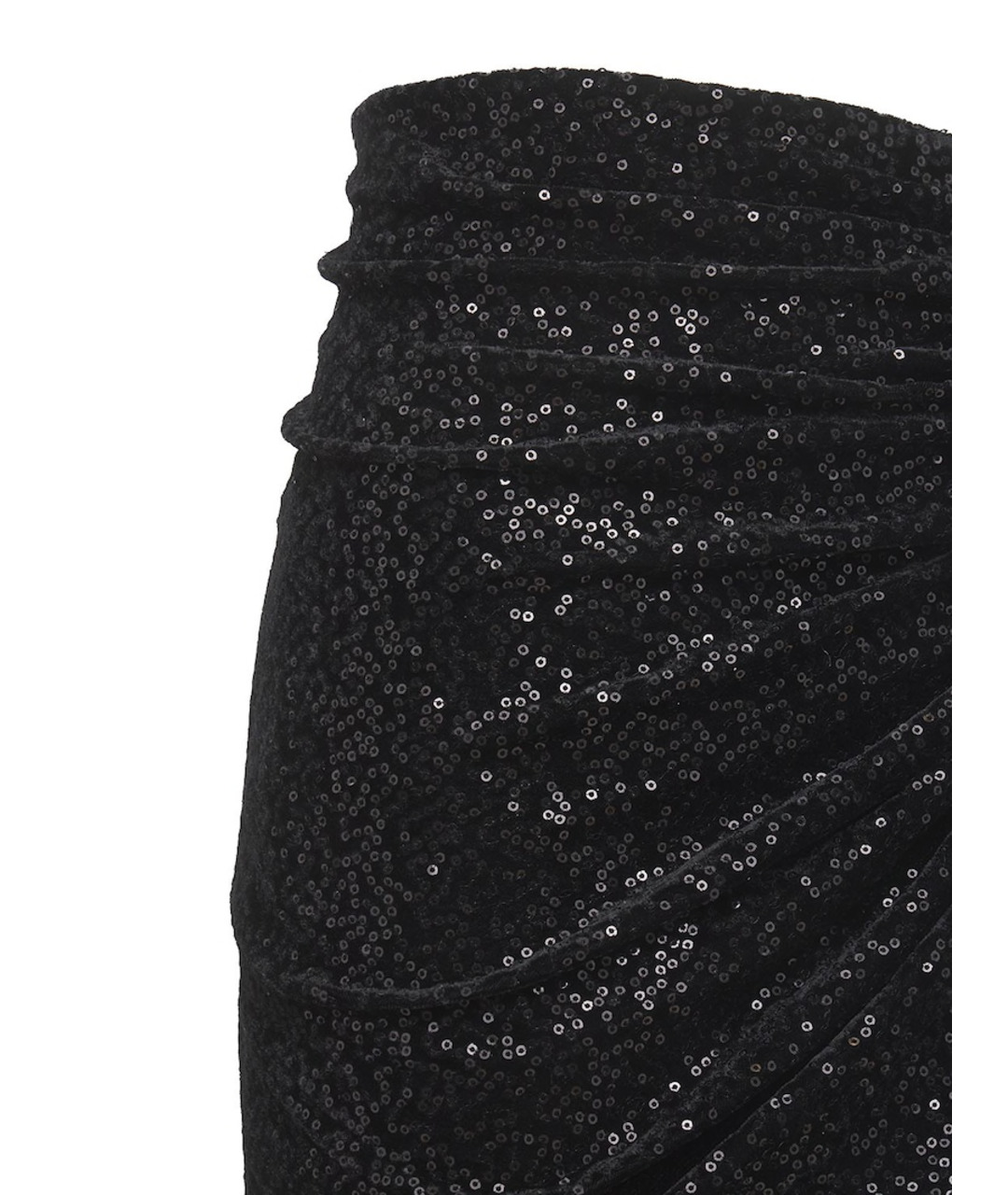 SAINT LAURENT Черная полиэстеровая юбка мини, фото 3
