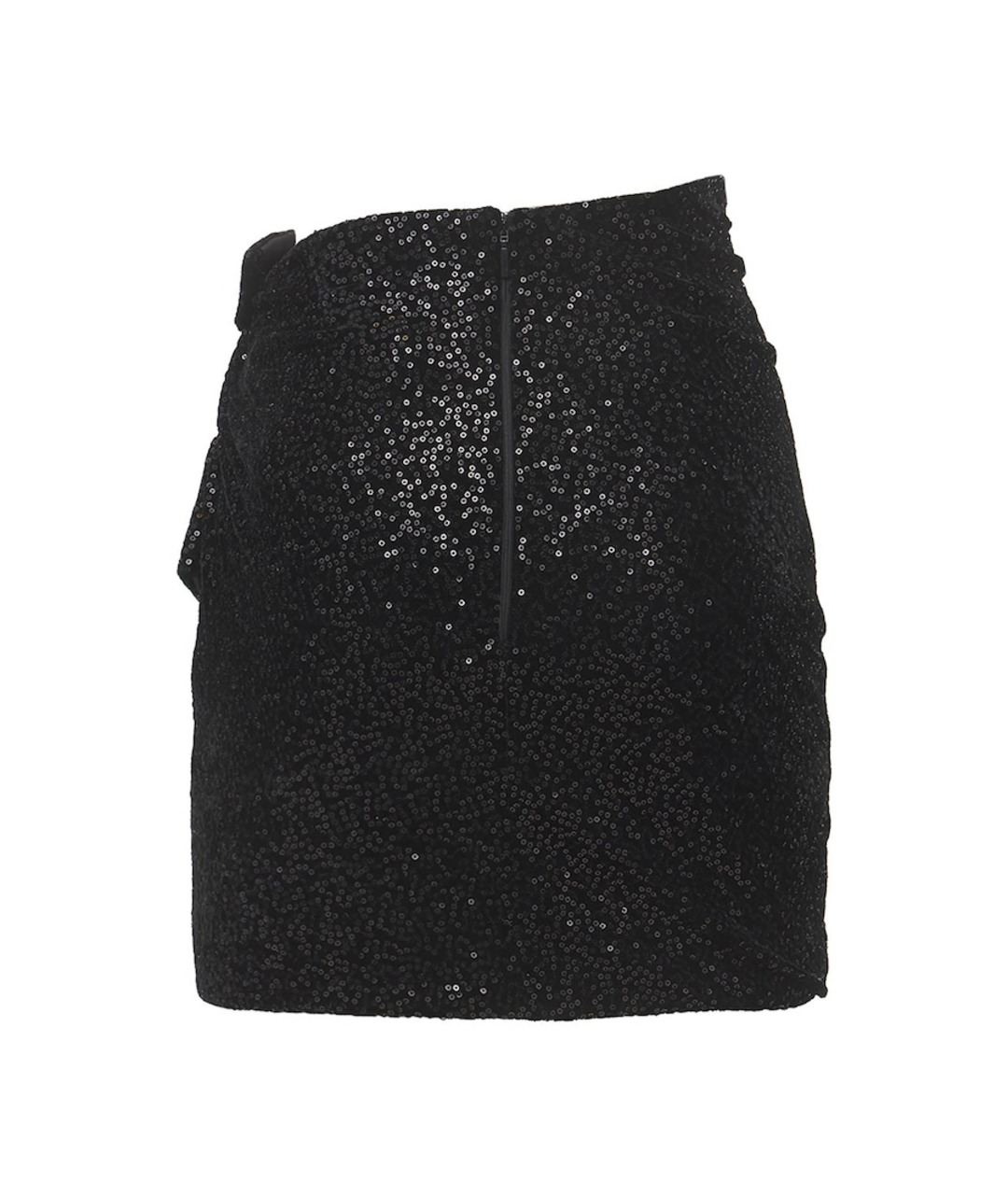 SAINT LAURENT Черная полиэстеровая юбка мини, фото 2