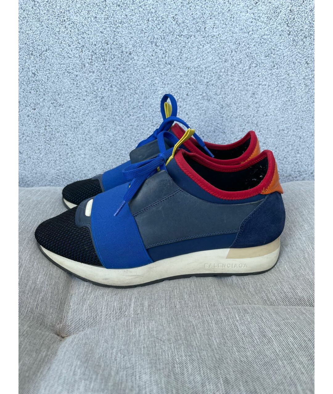 BALENCIAGA Синие текстильные кроссовки, фото 8