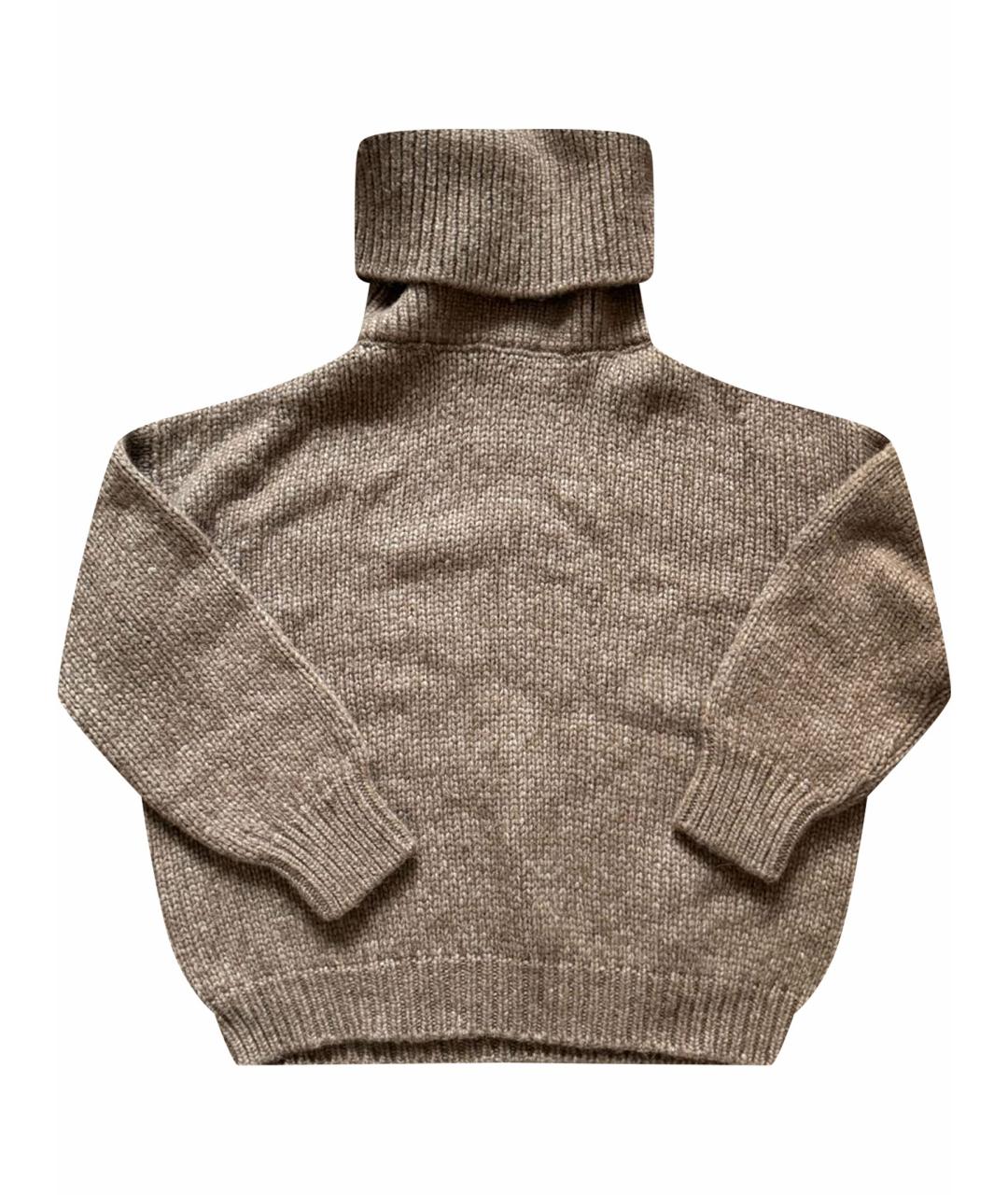 DOLCE&GABBANA Коричневый шерстяной джемпер / свитер, фото 1