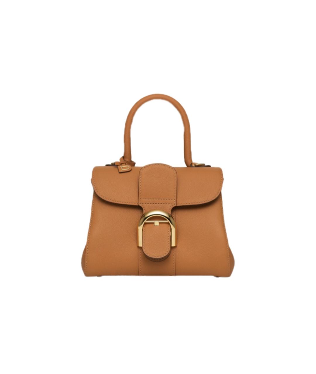 DELVAUX Коричневая кожаная сумка с короткими ручками, фото 9